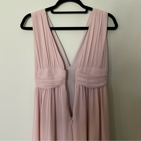 Lulu's Heavenly Hues Blush Maxi Dress Bridesmaid - Picture 7 of 8
